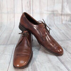 Barker Leather Derby Shoes Men’s 10.5 Brown Made in England Dress Oxfords